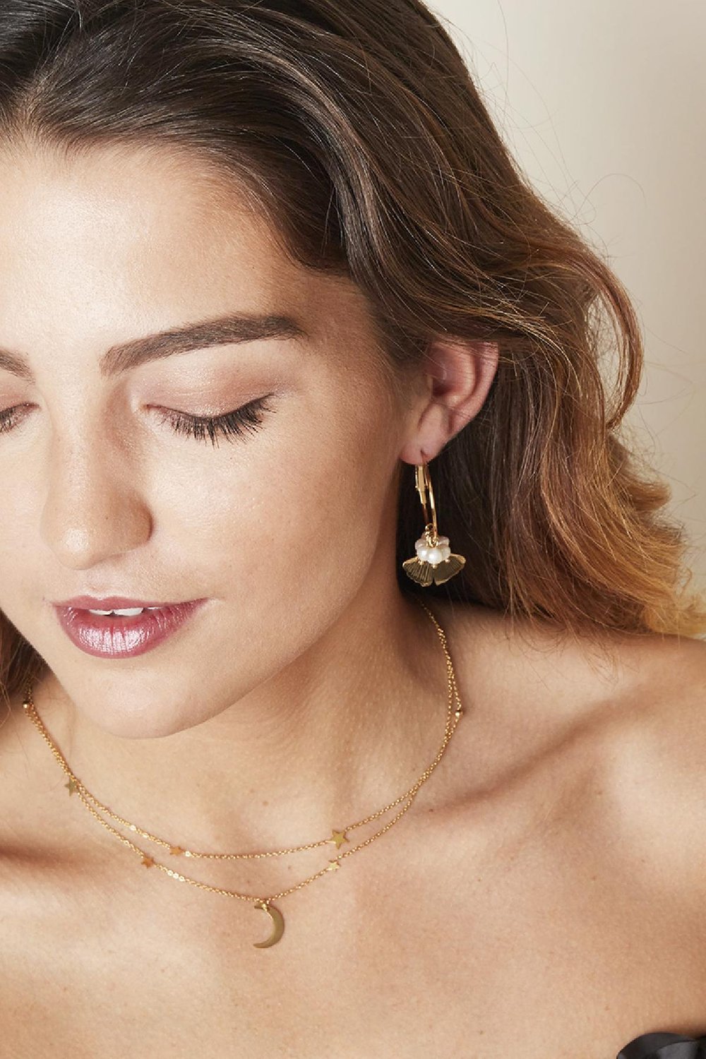 Collier Intergalactic Couleur or Acier inoxydable h5Image4